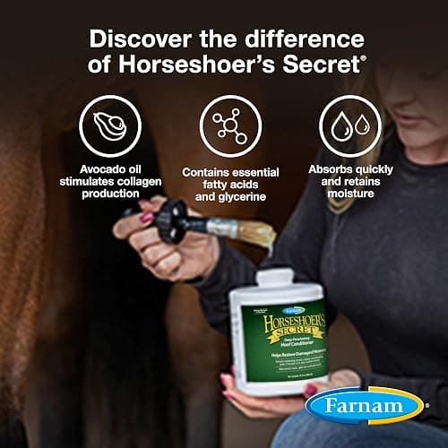 Farnam Horseshoer's Secret Deep-Penetrating Hoof Oil for Horses, Conditions Dry Hooves and Prevents Cracks, Splits and Contracted Heels, Contains Avocado Oil, 32 Oz. thumbnail 3