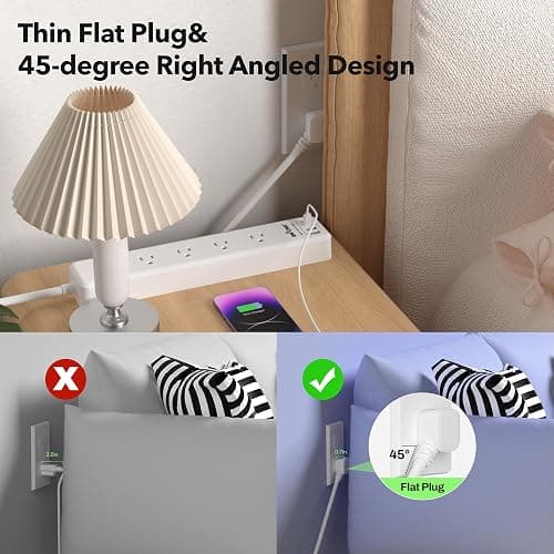 BN-LINK Remote Control Power Strip with 4 Independent Outlets, 4 USBs | 20W USB-C, 3.9Ft Extension Cord, 15A/1875W Overload, Protection for Home Office thumbnail 4