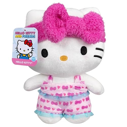 Jazwares Hello Kitty® and Friends - 8-Inch Hello Kitty Pajama Party Plush - Officially Licensed Sanrio® Product from Ages 6+ thumbnail 5