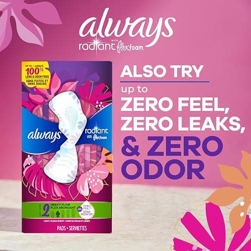 Always Infinity Feminine Pads for Women, Flexfoam Pads with Wings, Size 4, Overnight Absorbency, Unscented, 78 Count (3 Packs of 26) thumbnail 12