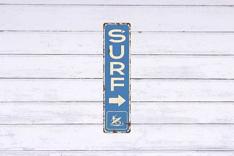 Vintage Surf Beach Nautical Metal Tin Sign 4x16 in Durable Metal Wall Art for Home Bar Cafe & Outdoor Decor thumbnail 6