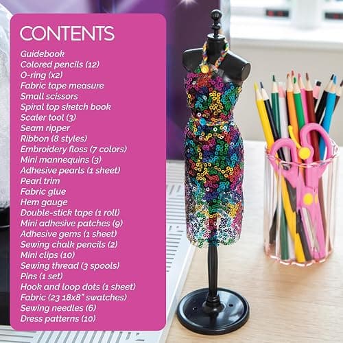 MindWare Run The Runway Fashion Design Kit for 8 Year Olds and Up thumbnail 5