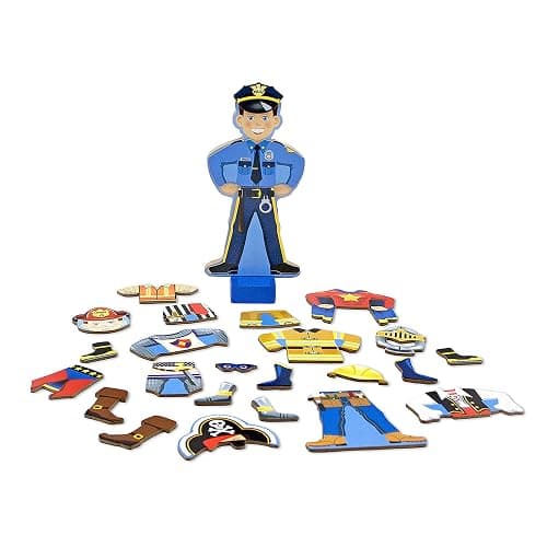 Melissa & Doug Joey Magnetic Wooden Dress-Up Pretend Play Set (25+ pcs) thumbnail 4