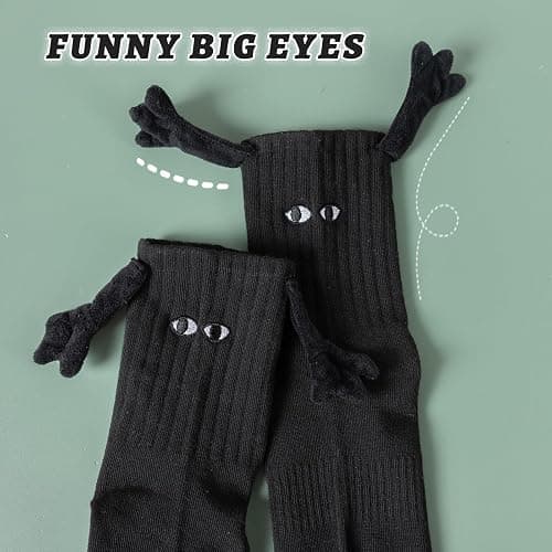 LASER HAND Holding Hands Socks Funny Socks Birthday Christmas Funny Gifts for Valentines Him and Her thumbnail 5
