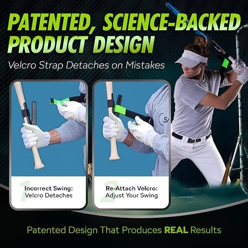 SWINGRAIL Baseball & Softball Swing Trainer + Speed Stick Training Bat + 6 Plastic Training Balls thumbnail 7
