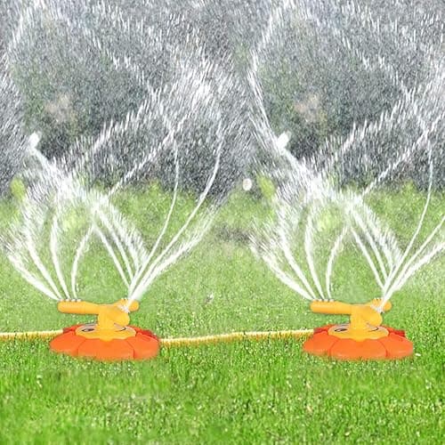 Water Sprinkler for Kids Toddlers Sprinklers with Roating Spray Nozzles Attaches Garden Water Hose Outdoor Play Outside Toys 3-4 Summer Backyard Lawn Game Yard Water Toy for Kids 3-5 4-8 Boy Girl thumbnail 3