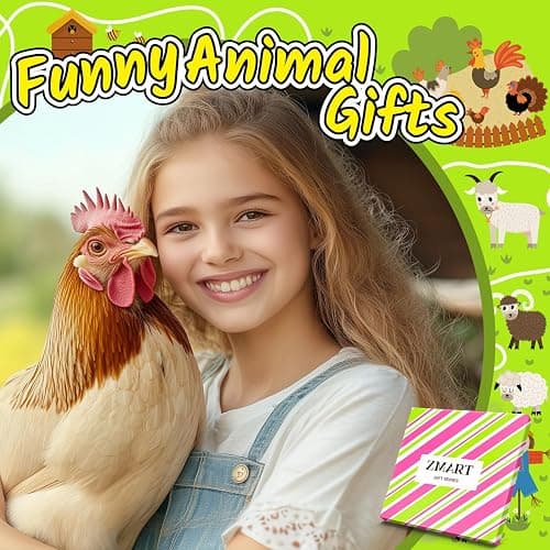 Zmart Cute Animal Socks for Girls - Chicken Horse Goat Socks, Dog Cow Gifts for Kids thumbnail 5