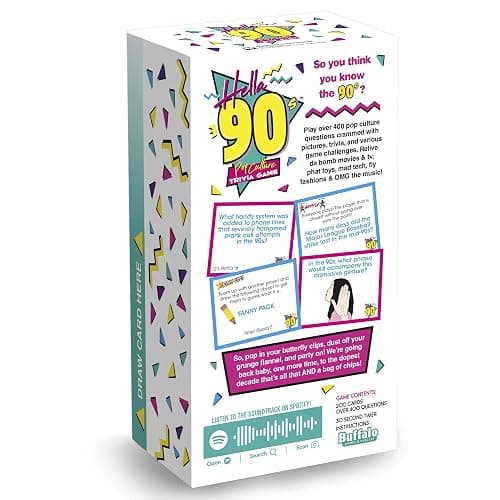 Buffalo Games Hella 90's - Pop Culture Trivia Game Brown thumbnail 3