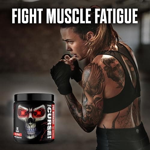 JNX SPORTS The Curse! Pre Workout Powder for Men & Women, Caffeine, Beta-Alanine, Creatine, L-Citrulline, 50 Servings, Fruit Punch Flavor – Boost Energy, Strength & Focus - Fruit Punch - 50 Servings (Pack of 1) thumbnail 5