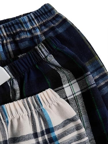 Milumia Women's Flannel Pajama Shorts Plaid Elastic Waist Sleep Pj Shorts 3 Pack thumbnail 5