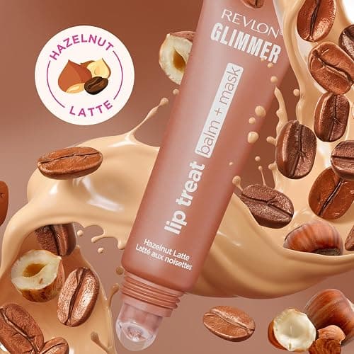 Revlon Glimmer Lip Treat Balm + Mask™, Overnight Peptide Lip Treatment, Hydrating, 006 Hazelnut Latte, 0.4 fl oz thumbnail 3