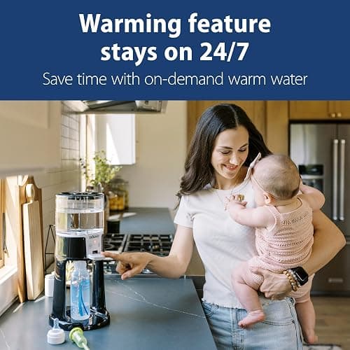 Dr. Brown's Insta-Prep Warm Water Dispenser to Instantly Prepare Baby’s Formula Bottle,Large Capacity Glass Tank with 3 Temperature Settings,Black - Black thumbnail 2