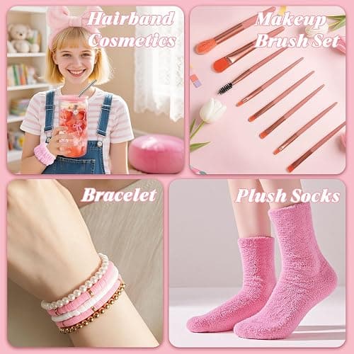 TUZELIYA Exquisite Birthday Gifts for Girls Teens - Best Birthday Presents for Her - Pink Unique Gift Baskets for Women - Back to School Gifts for Best Friends Girlfriend Daughter Mom Sister Coworker thumbnail 5