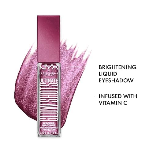 NYX PROFESSIONAL MAKEUP Ultimate Glow Shots, Liquid Eyeshadow, Long-Lasting Shimmer Eye Shadow with Vitamin C - Plum Player thumbnail 2