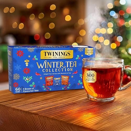 Twinings Winter Tea Collection, Limited Edition Holiday Gift Box, 20 Count (Pack of 3), Includes Christmas Tea, Winter Spice, and Gingerbread Joy, Enjoy Hot or Iced, 60 Teabags thumbnail 4