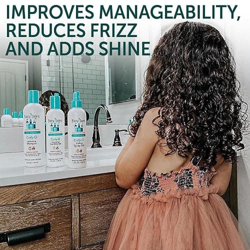 Fairy Tales Curly Q Hydrating Kids Shampoo 12oz and Conditioner 8oz - Paraben, Sulfate, Gluten, and Nut Free - For All Curl Types Including Multi Cultural Hair (2 Pack) thumbnail 3