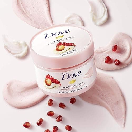 Dove Exfoliating Body Polish Scrub For Silky, Soft Skin Pomegranate & Shea Butter Body Scrub Exfoliates and Provides Lasting Nourishment 10.5 oz thumbnail 5