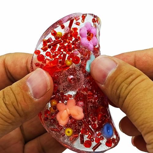 Remeltable Pick Pad with Silicone Mold Reusable Pick Pad for Skin Picking Fidget Toys Reusable Picking Pad for Trichotillomania Over 30 Uses Improved Design (Red) thumbnail 2