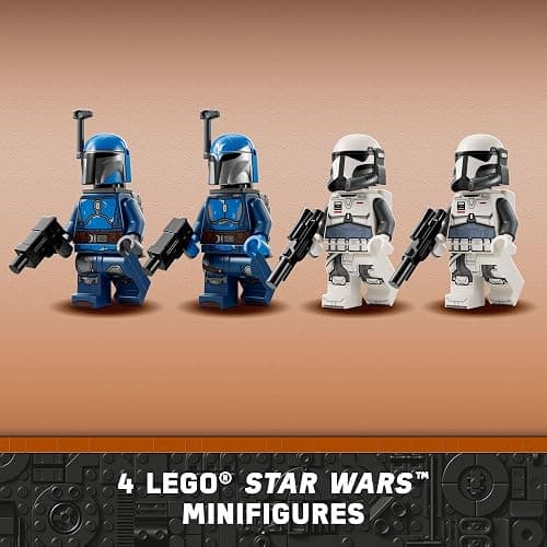LEGO Star Wars: The Mandalorian Ambush on Mandalore Battle Pack, Building Toy with 4 Star Wars Minifigures, Collectible Brick Built Playset, Star Wars Gift Idea for Boys and Girls Ages 6 and Up, 75373 thumbnail 4