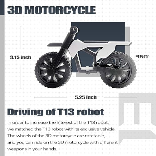 KERITOBA Assembly Completed T13 Action Figure Set,Dummy 13 3D Printed Toys,Titan 13 Action Figures,Premium Presents for Xmas,Birthdays,and Everyday Joy (Silvery) thumbnail 3