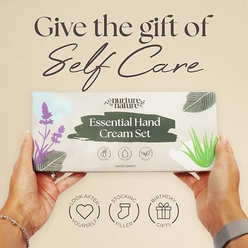 Nurture by Nature Hand Cream Gift Set 5x30ml – With Shea Butter & Glycerin for Dry Hands – 5 Fragrances – Travel Size Hand Moisturiser – Vegan, Cruelty Free – Birthday or Mother’s Day Gift for Her thumbnail 6