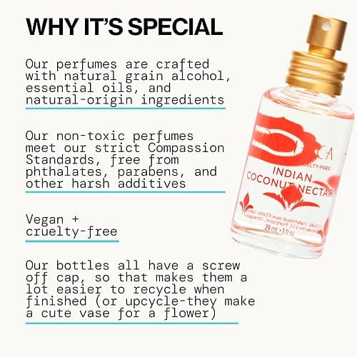 Pacifica Indian Coconut Nectar Perfume Spray – Tropical Vanilla & Coconut Fragrance, Layerable Beachy Perfume for Women, Clean, Non-Toxic, Vegan & Cruelty-Free Formula, All-Day Long Lasting thumbnail 6
