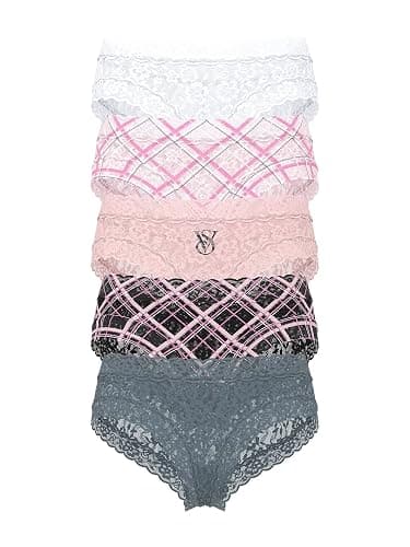 Victoria's Secret Women's Lace Cheeky Underwear, Minimal Coverage Panties for Women, Multi Pack (XS-XXL) - Image 1