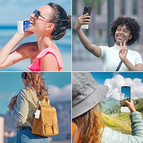 Mini Portable Charger for iPhone with Built-in Type-C Cable, 5200mAh Ultra-Compact Power Bank, PD 20W Fast Charging Battery Pack Phone Charger for iPhone 16/15/14/13, Samsung, Google, Android (White) thumbnail 7