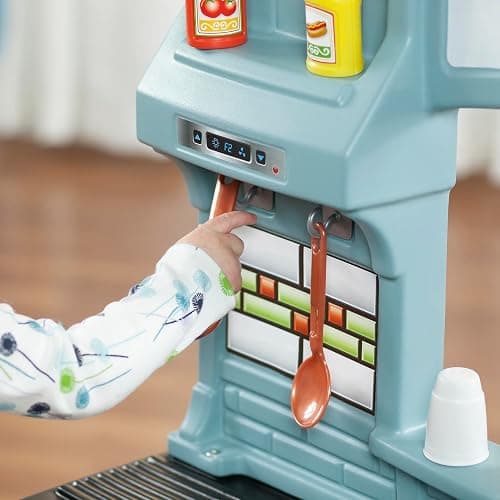 Step2 Best Chefs Kids Kitchen Playset, Indoor/Outdoor Kitchenette, Interactive Play with Lights and Sounds, Made of Durable Plastic, Includes 25 Piece Toy Accessories, For Toddlers 2+ Years Old thumbnail 6