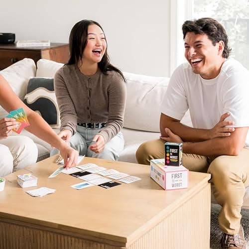 FIRST TO WORST Party Game + After Dark Expansion Set - Card Game About How Your Friends & Family Rank Things, Stocking Stuffers & Board Games Night with Polarizing Priorities thumbnail 3