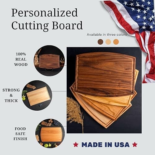 Personalized Cutting Board with Display Stand – Custom Engraved Charcuterie Board, Ideal Gift for Wedding, Housewarming, Bridal Shower, Anniversary, Birthday, Mom & Couples, Valentines Day Gifts thumbnail 7