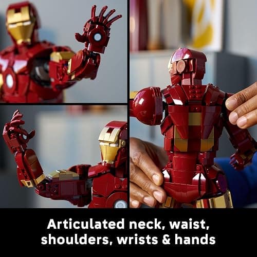 LEGO Marvel Iron Man Mark 3 Collectors’ Edition Building Set - Poseable Super Hero Construction Kit W/Mark 3 Minifigure for Adults, Ages 18+ - Collectible Gift Idea for Birthdays - 76344 thumbnail 5