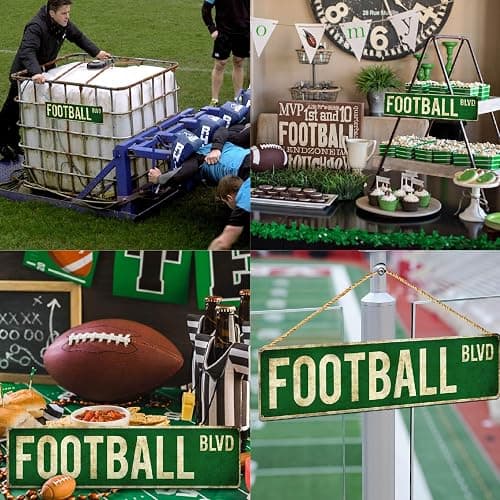 Football Gifts for Boys 8-12 Accessories Football Stuff Wall Decor for Boys Room Football Room Gear Teen Boys Birthday Christmas Vintage Wall Sign thumbnail 5