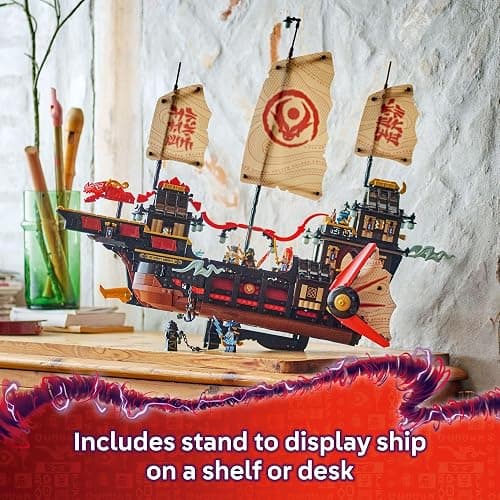 LEGO NINJAGO The Temple Bounty Building Toy - Multi-Level Boat W/6 Ninja Toy Minifigures for Kids, Ages 14+ - Model Building Kit with Display Stand - Dragons Rising Gift for Teen Boys & Girls - 71848 thumbnail 3