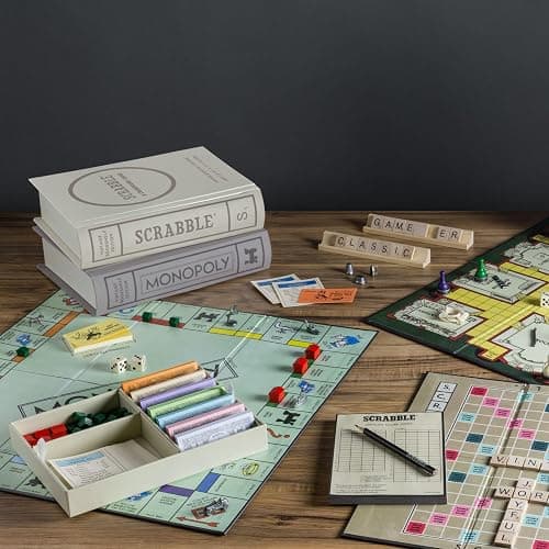 WS Game Company Collection of 22 Vintage Bookshelf Board Games Including Scrabble, Monopoly, Clue, Yahtzee, Battleship, Chess, Candy Land & Sorry! - Classic Family Games for Kids & Adults thumbnail 7