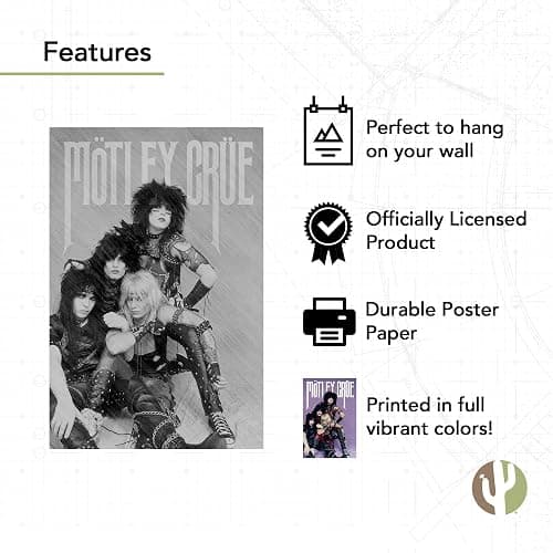 Desert Cactus Motley Crue Poster 11 x 17 Inch Room Office Décor Decoration Official Fan Gear (11x17 inch,Design 11) thumbnail 3