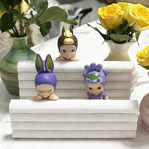 ZIQIYUCAI Desktop Display Stand for Sonny Angel Hippers Holder for Collectible Figures, Perfect for Showcasing for Sonny Angel Hippers White thumbnail 2