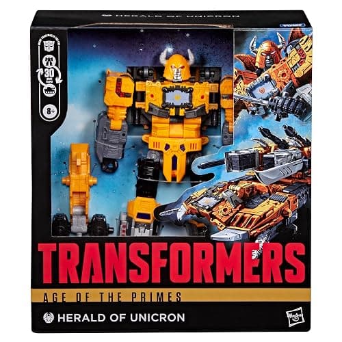 Transformers Age of the Primes Herald of Unicron, Leader Class 7.5-Inch Converting Action Figure, Robot Toys for Ages 8+ thumbnail 3