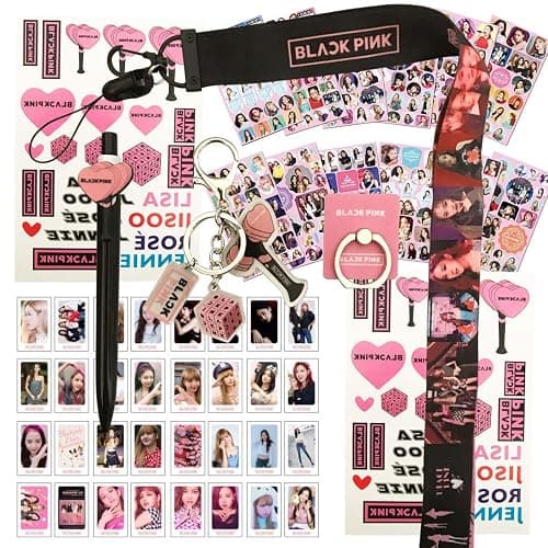 BP Gifts Set- 32 BP Lomo-Karten, 12 Blatt Aufkleber, 1 Handyhalter, 1 Lanyard Schlüsselband, 1 Schlüsselbund,1 Stift, 2 Tattoos - Image 1