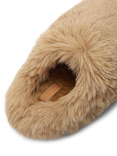 ORORO Unisex Fuzzy Slip-On Slippers, Plushy Warm House Shoes for Indoor Outdoor thumbnail 5