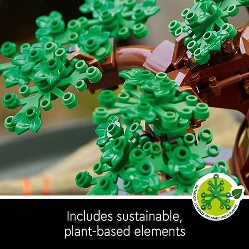 LEGO Botanicals Bonsai Tree - Faux Plant for Adults - Home Décor Set - Gift for Mother's Day with Artificial Cherry Blossom Flowers - DIY Building Projects - Botanical Collection - 10281 thumbnail 7