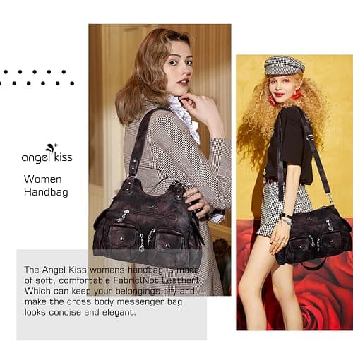 Angel Kiss Purses for Women Hobo Bag Soft PU Leather Shoulder Bag for Women thumbnail 2