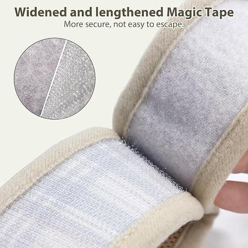 AIITLE Adjustable Bunny Harness & Leash Set - Soft Mesh Liner, Comfort Fit Plaid Pattern Vest with Magic Tape Design, Portable for Small Animal Pets Puppy Cat Rat Squirrel Ferret, Beige L thumbnail 3