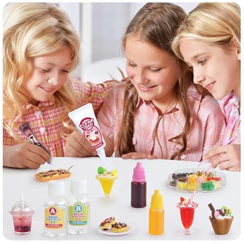 12 Making Miniature Food Toys Set, DIY, Resin Play, NOT Edible, Kitchen Mini Pretend Play Food Set for Kids Age 8-13, Birthday for Girls, 8 9 10, Make Your Food thumbnail 8