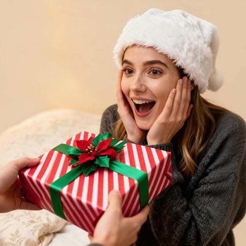 Bobobag 150 Sheets 20"X14" Christmas Tissue Paper for Gift Bags Party Decoration, Red, Green, White, Red Diagonal, Merry Christmas Wrapping Paper thumbnail 4