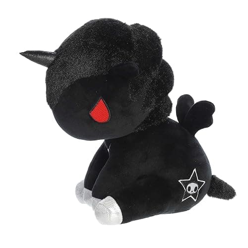 Aurora Enchanting ©Tokidoki Fumo Stuffed Animal - Bright & Colorful Design - Showpiece Plush - Black 8.5 Inches - Image 1