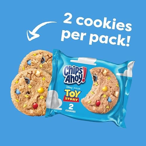 CHIPS AHOY! with Disney and Pixar's Toy Story Crunchy Candy Blasts Fudgy Chocolate Chip Cookies, Special Edition, 10 Snack Packs (2 Cookies Per Pack) (Pack of 2) thumbnail 4