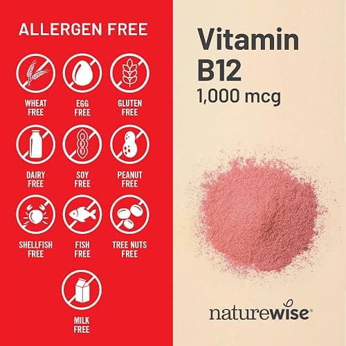 NatureWise Vitamin B12 1000 mcg - Dietary Supplement for Supporting Energy Metabolism, Mental Clarity, Nervous System Health - Easy-to-Swallow, Soy & Gluten-Free, Non-GMO - 150 Count[150-Day Supply] - Vitamin - Unflavored - 150 Count (Pack of 1) thumbnail 5