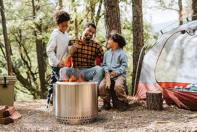 Solo Stove Bonfire with Stand | 19.5" Smokeless Fire Pit, Removable Ash Pan | Portable Stainless Steel Wood Burning Outdoor Fireplace, Ideal for 4–6 People, 21.75 lbs thumbnail 2