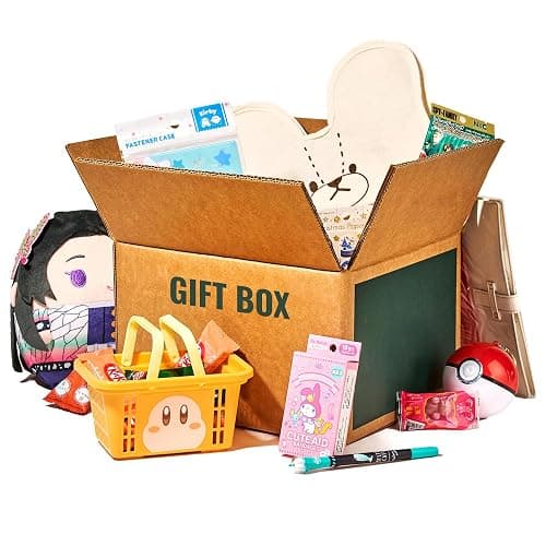 Japan Crate Kawaii Gift Pack - 20+ Piece Japanese Mystery Box for Girls & Boys, Surprise Gift Box for Kids, Includes Kawaii Accessories, Plushies, Cute Stationery Items, Chocolates, Candies, and More! - Image 1